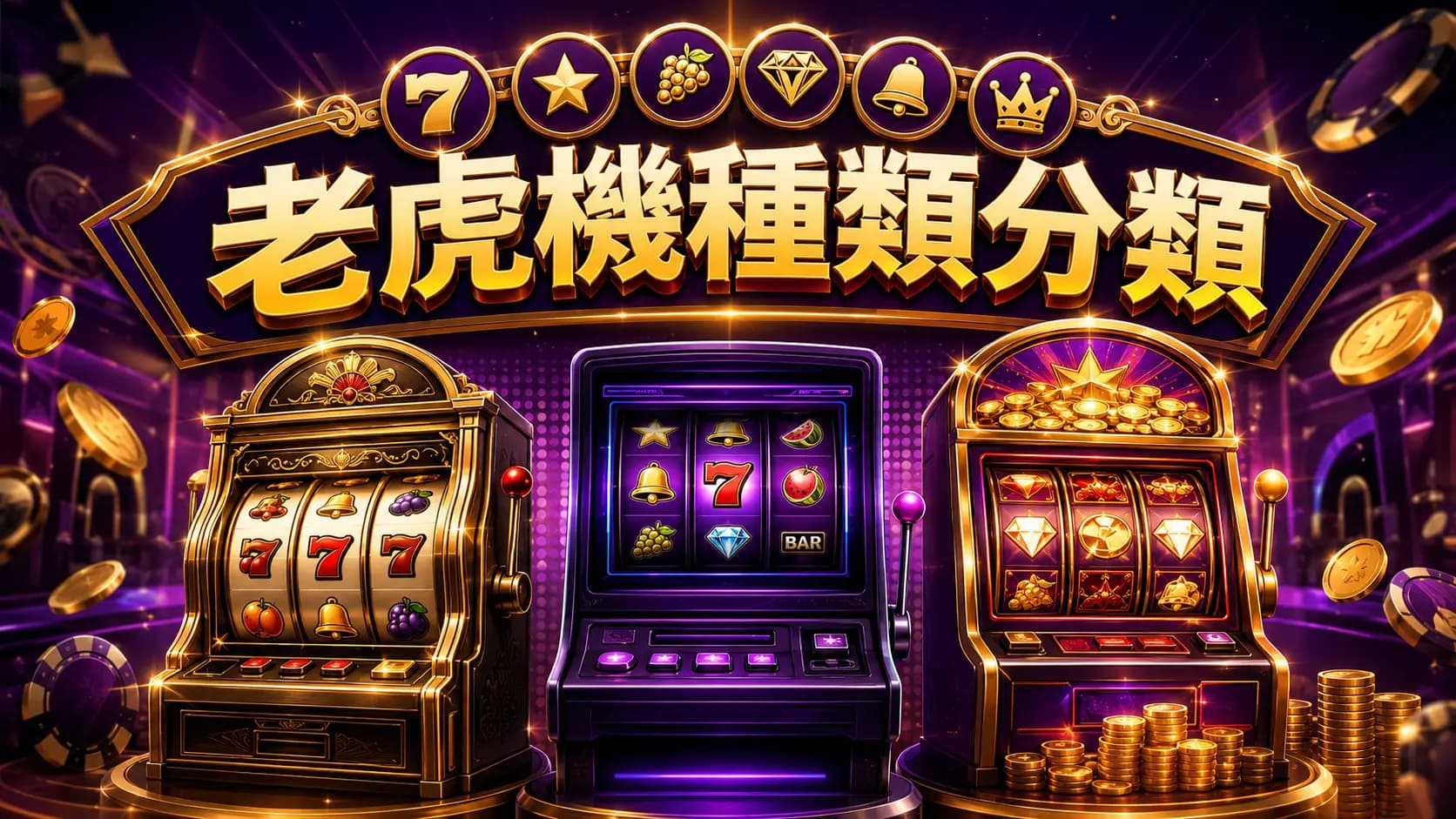 老虎機種類分類示意圖