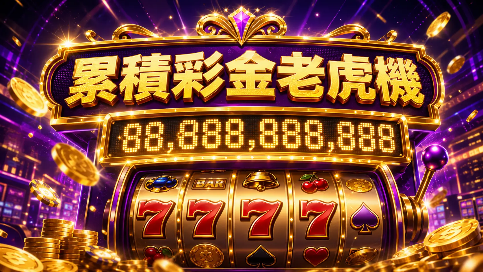 累積彩金老虎機示意圖