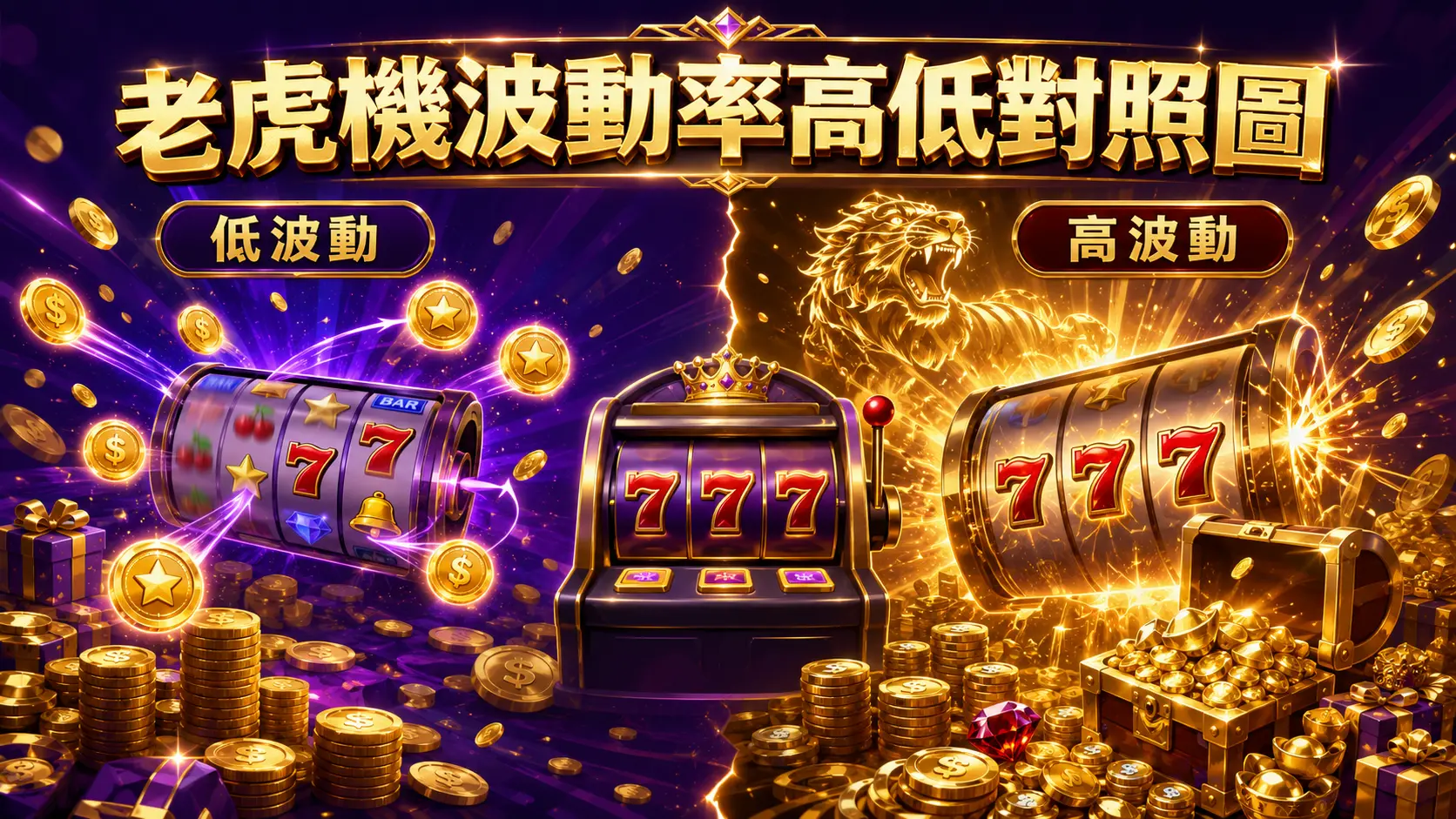 老虎機波動率高低對照圖