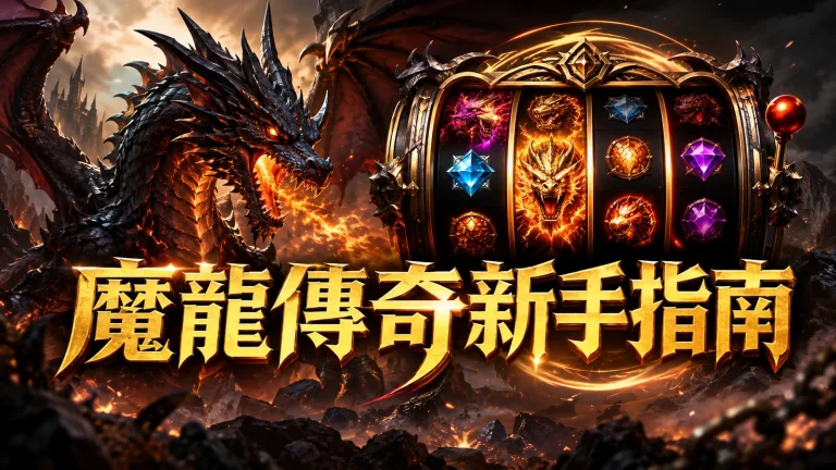 魔龍傳奇主畫面，龍形主圖與轉輪並列