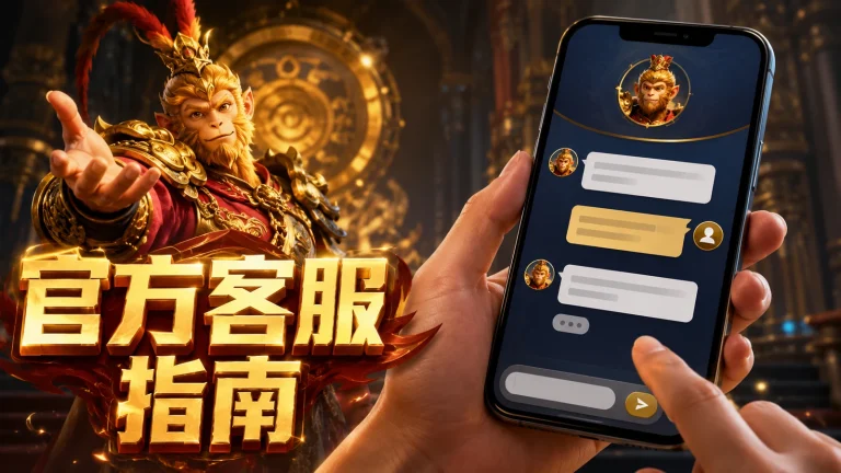 玩家透過手機聯繫金猴爺官方客服對話視窗